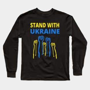 STAND WITH UKRAINE PROTEST RUSSIA PROTEST PUTIN Long Sleeve T-Shirt